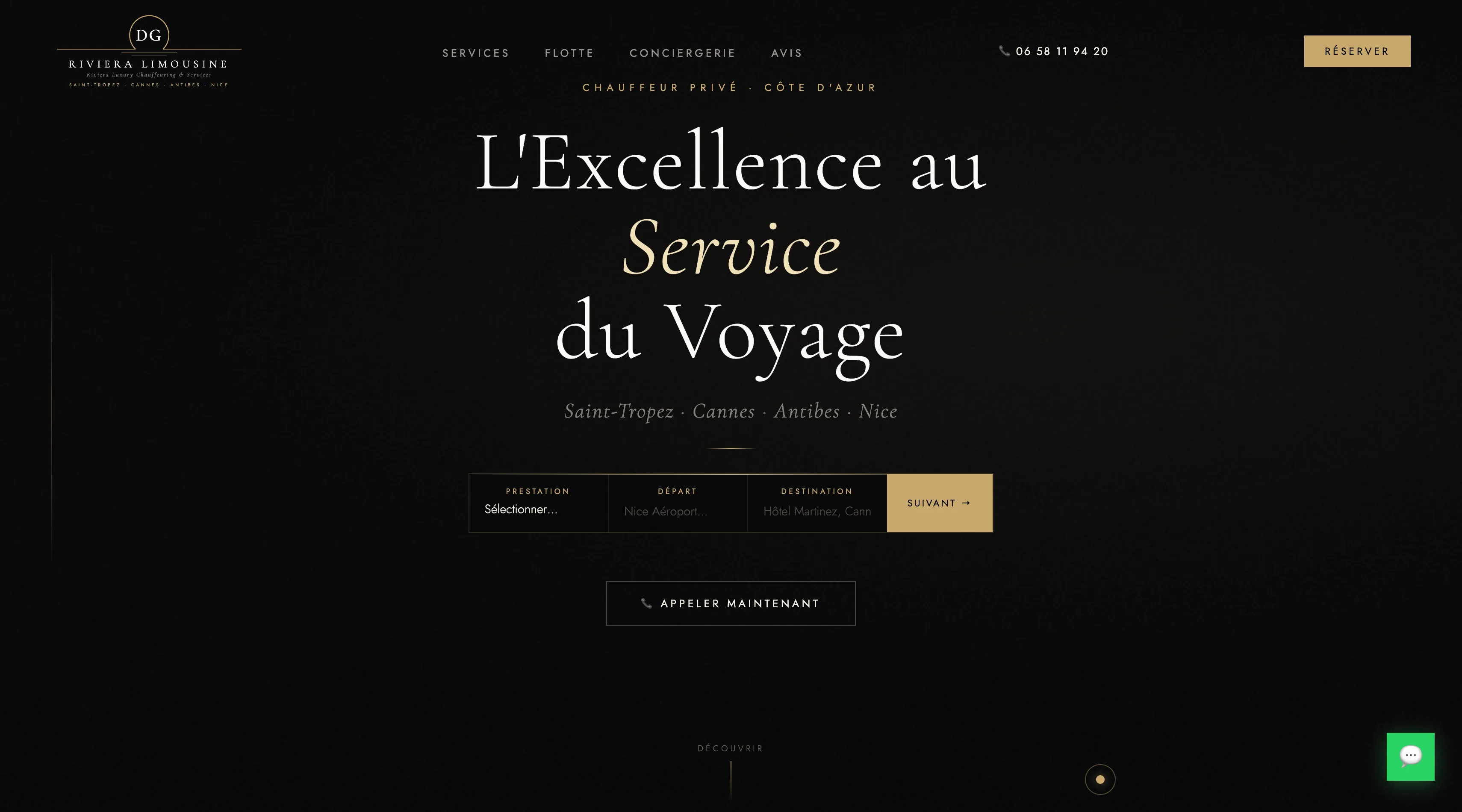 Capture d'écran - DG Riviera Limousine